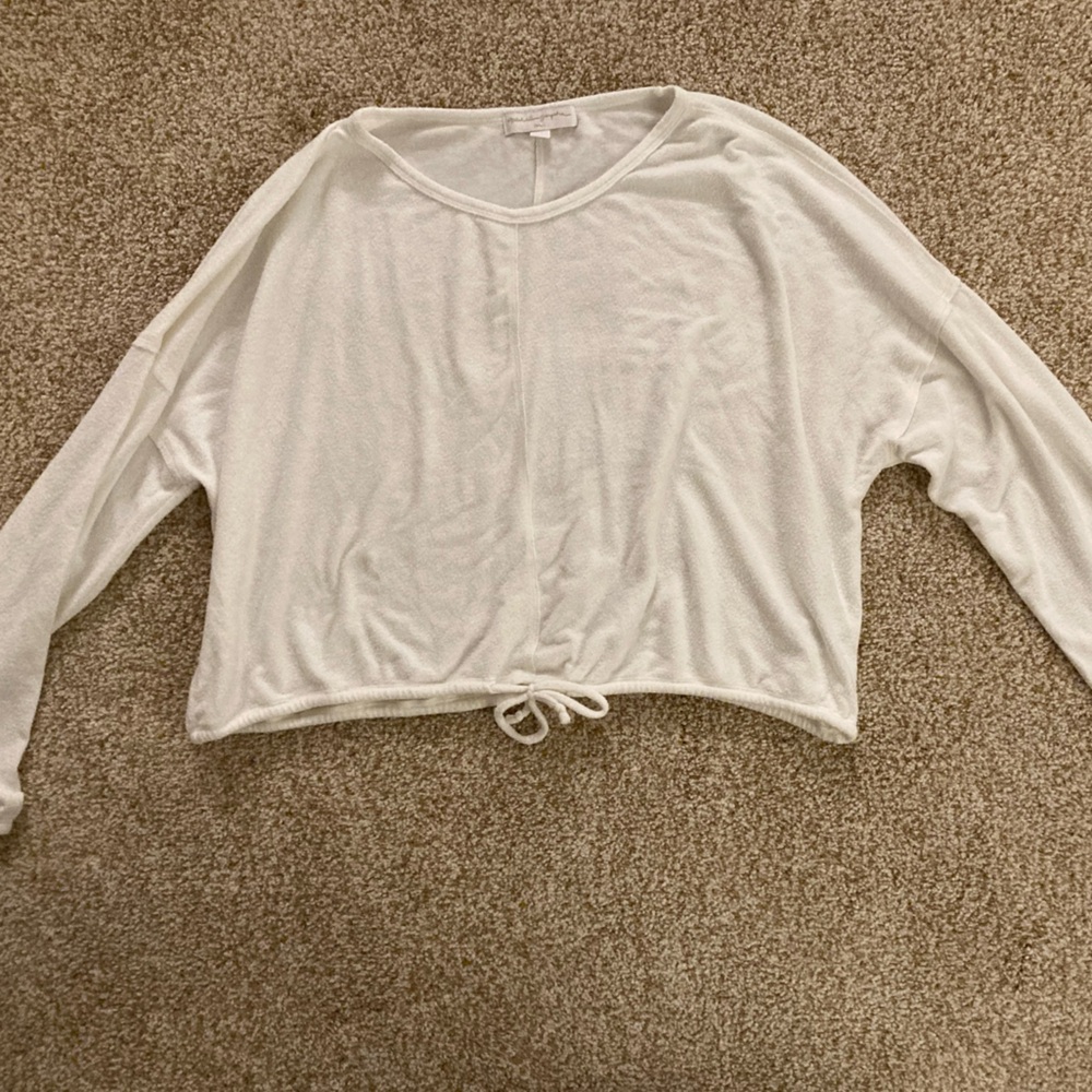 Spiritual Gangster. Boxy cropped long sleeve.